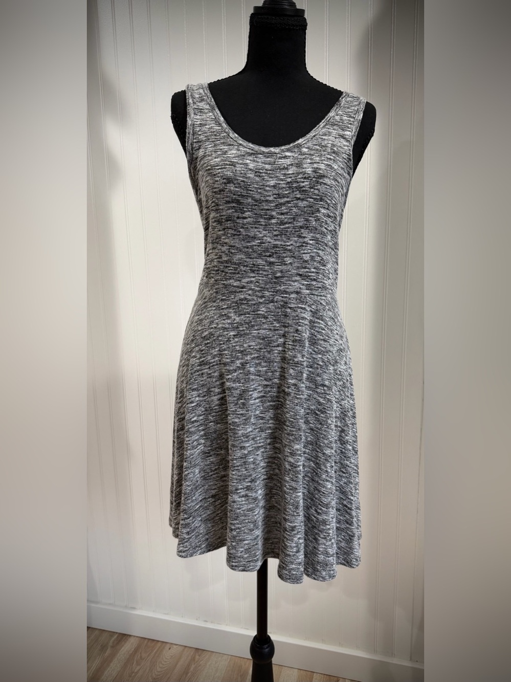 Mudd Casual Heather Gray Scoop Neck Tank Dress